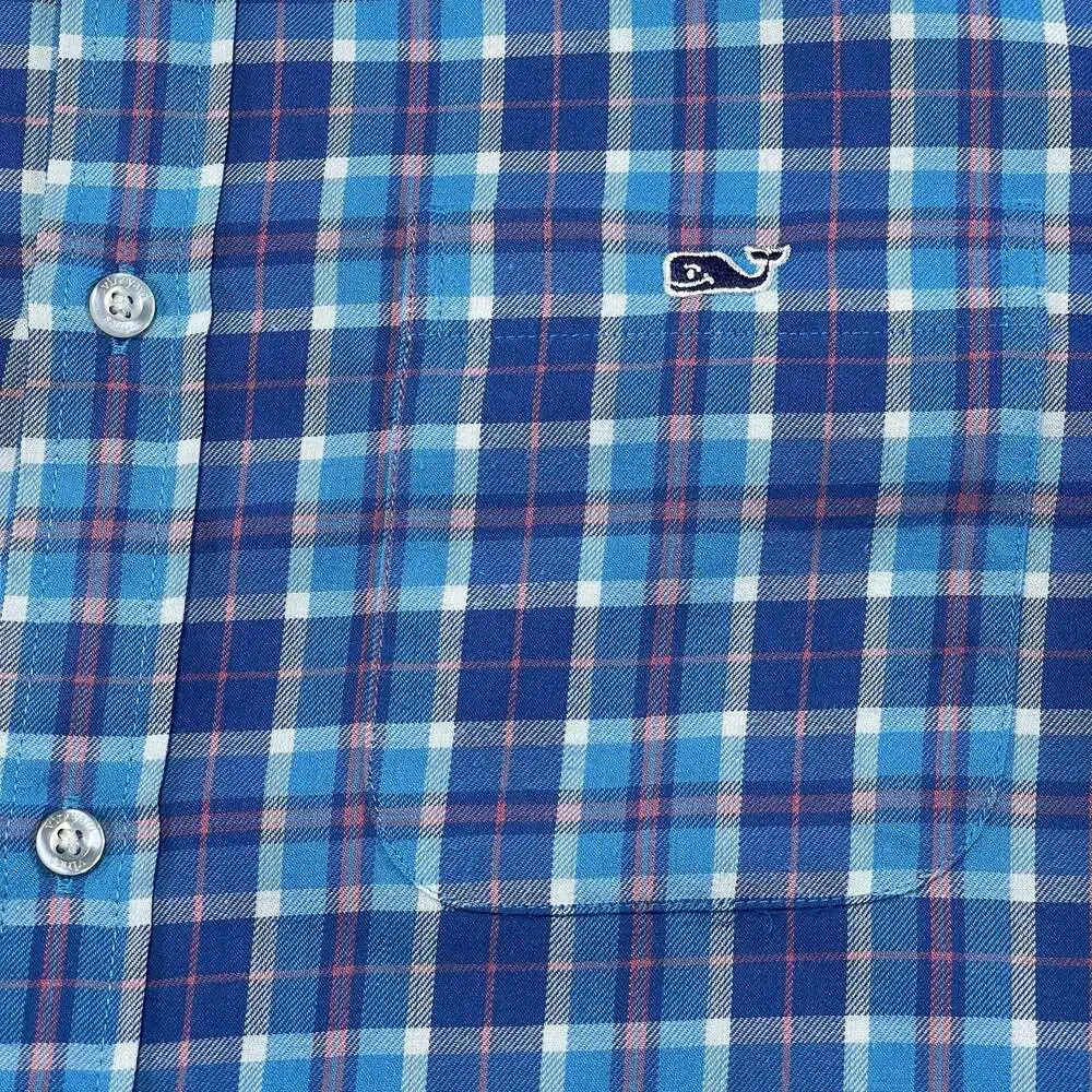 Vineyard Vines Performance Classic Tucker Plaid Flannel Button Down Shirt Sz S